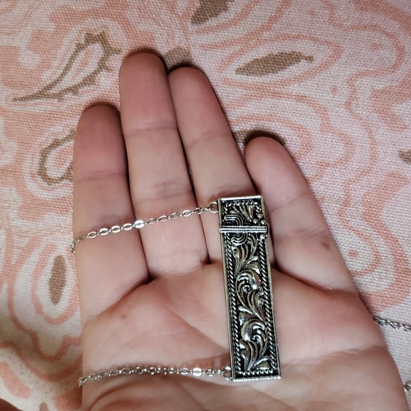 Tooled Leather Necklace Cactus Nopal Cowgirl Vaquera Western Country Boho Trendy - Picture 9 of 14